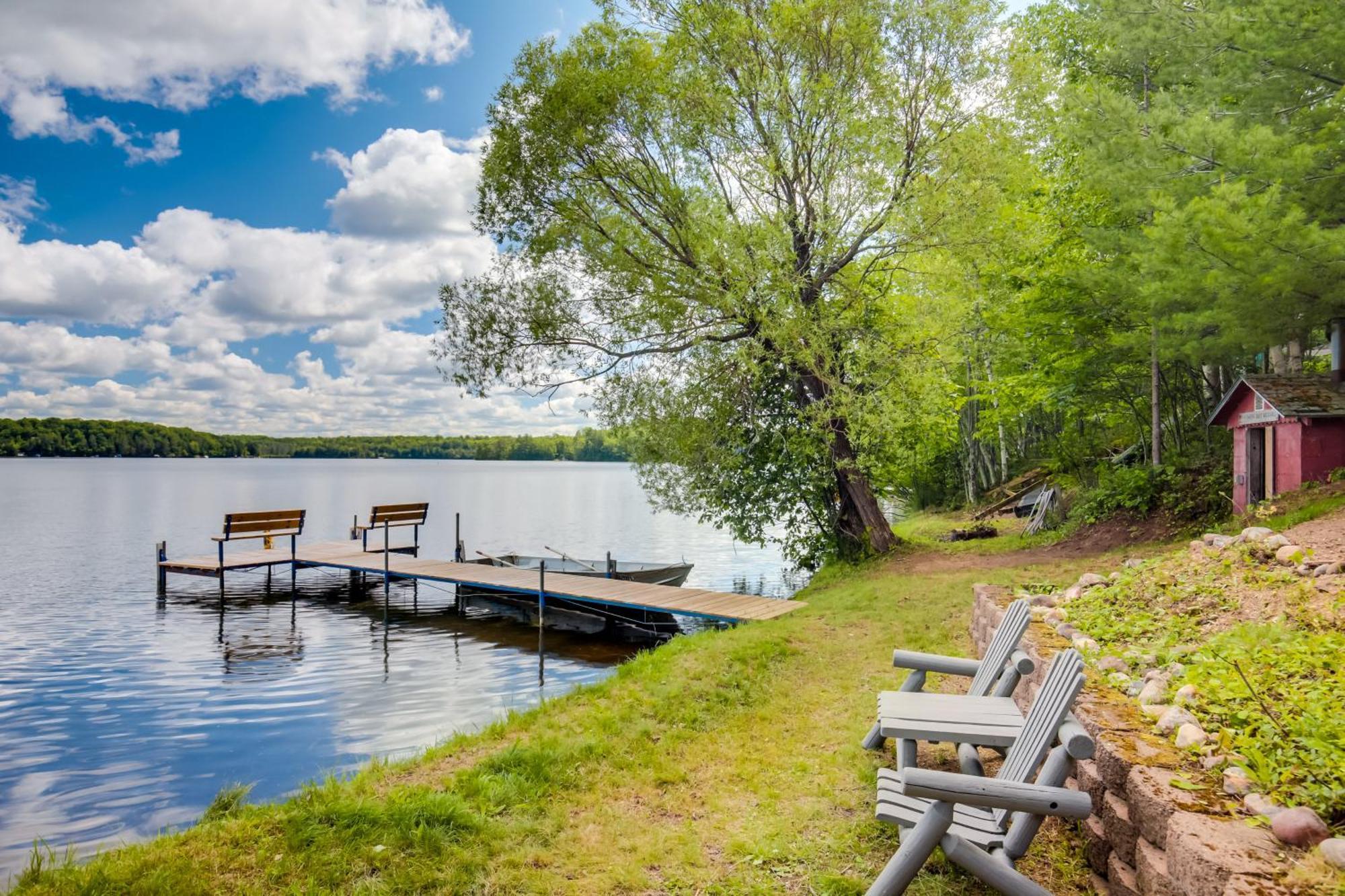 Oneida County Cabin With Private Dock And Rowboat! Villa Harshaw Exterior foto